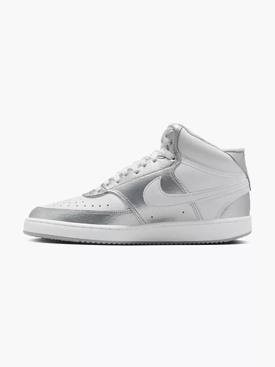 Nike Hoher Sneaker COURT VISION MID in silber
