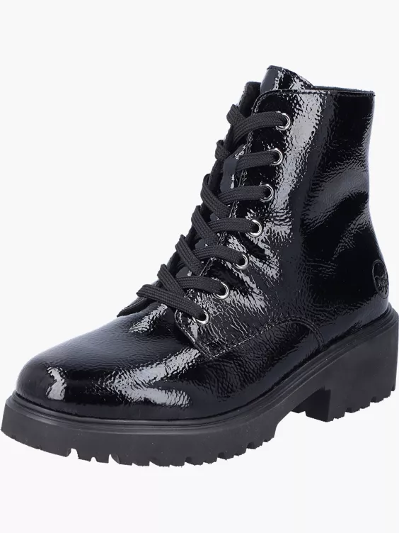 Rieker Damen Biker Boots in schwarz