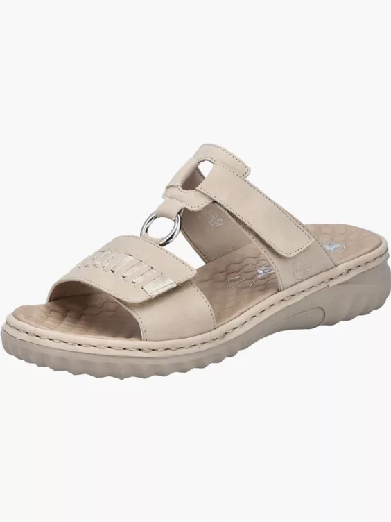 Rieker Damen Pantoletten in beige