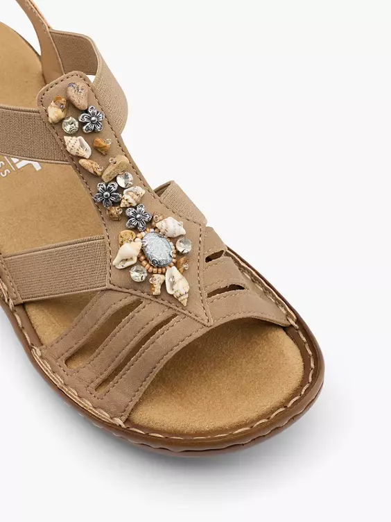 Rieker Sandale in taupe