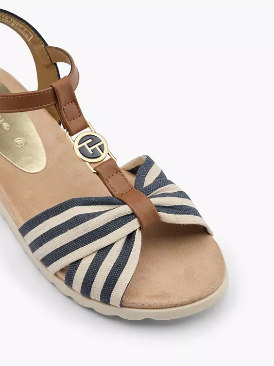 TOM TAILOR Sandale in blau
