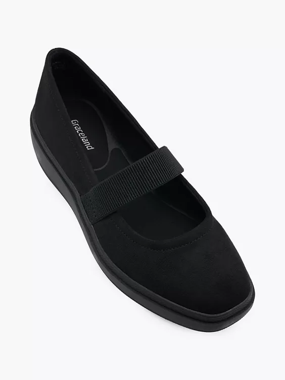 Graceland Slipper in schwarz