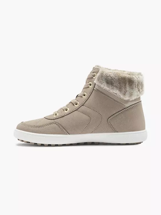 Vty Hoher Sneaker in taupe