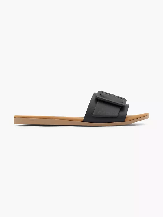 Graceland Pantolette in schwarz