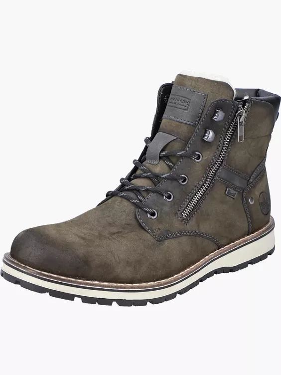 Rieker Herren Schnürstiefel in grün
