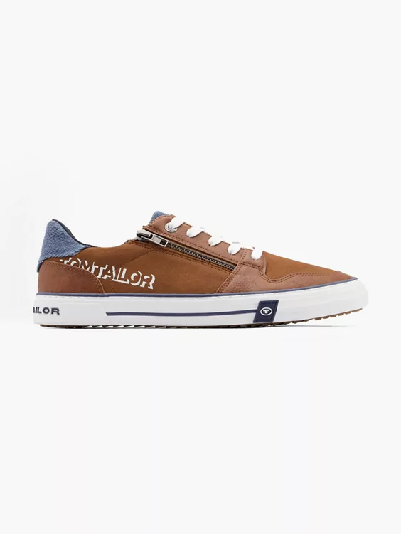 TOM TAILOR Schnürer in cognac
