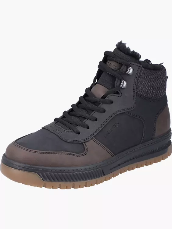 Rieker Herren Schnürstiefel in schwarz