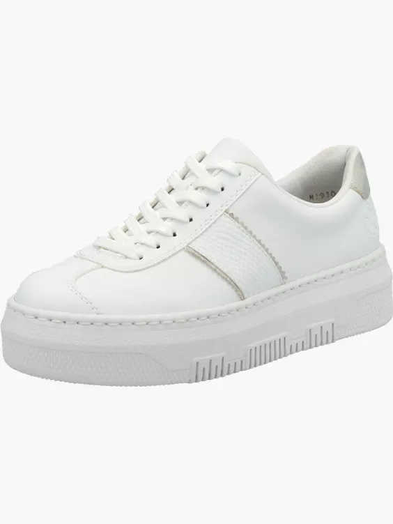 Rieker Damen Sneaker Low in weiß