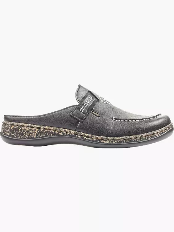 Rieker Damen Clogs in schwarz