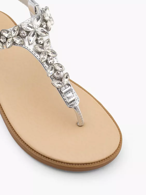 Graceland Sandale in silber