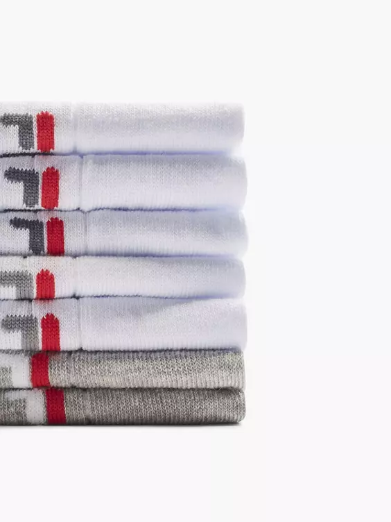 FILA 7er Pack Sneakersocken in weiß