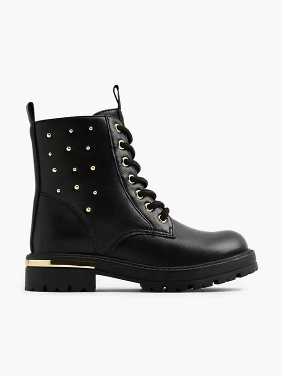 Graceland Schnürboots in schwarz