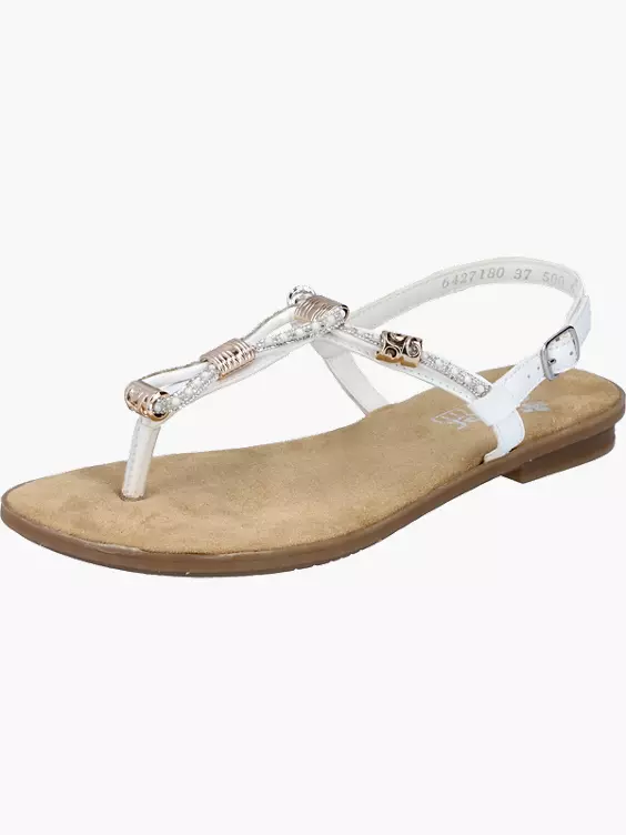 Rieker Damen Riemchensandalen in weiß