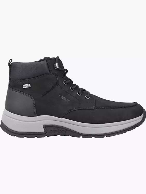Rieker Herren Schnürstiefel in schwarz