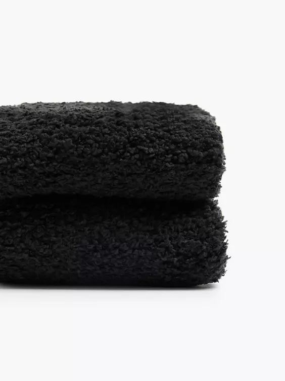 Cosy Nature 2er Pack Socken in schwarz