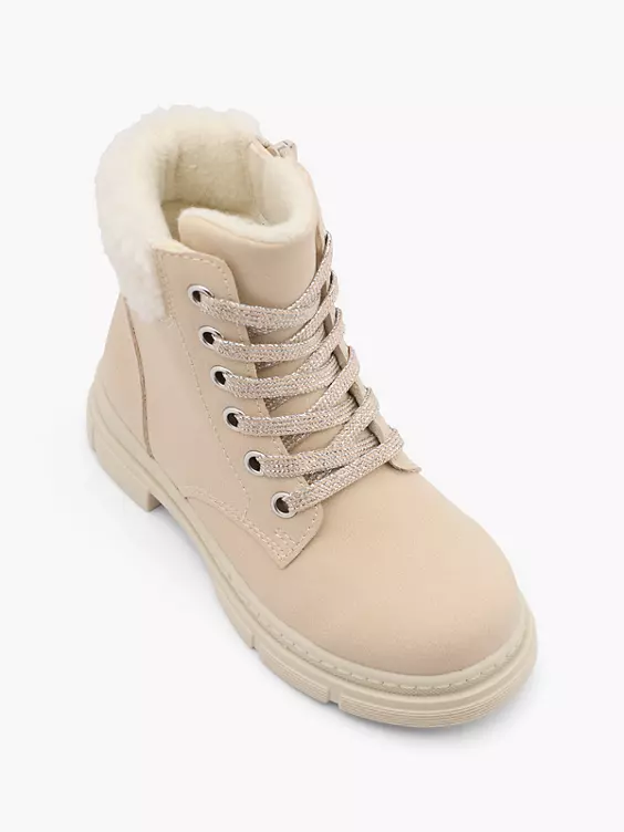 Graceland Schnürboots in creme