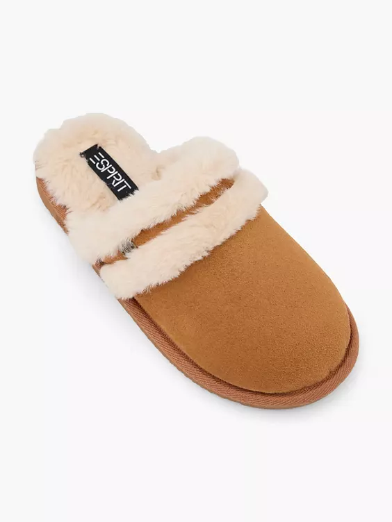 ESPRIT Pantoffel in cognac
