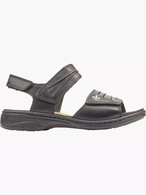 Rieker Damen Riemchensandalen in schwarz