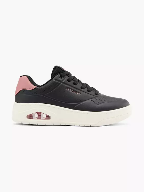Skechers Chunky Sneaker UNO COURT - FAST BREAK in schwarz