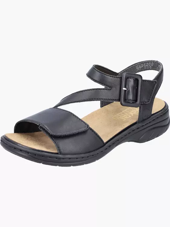 Rieker Damen Riemchensandalen in schwarz