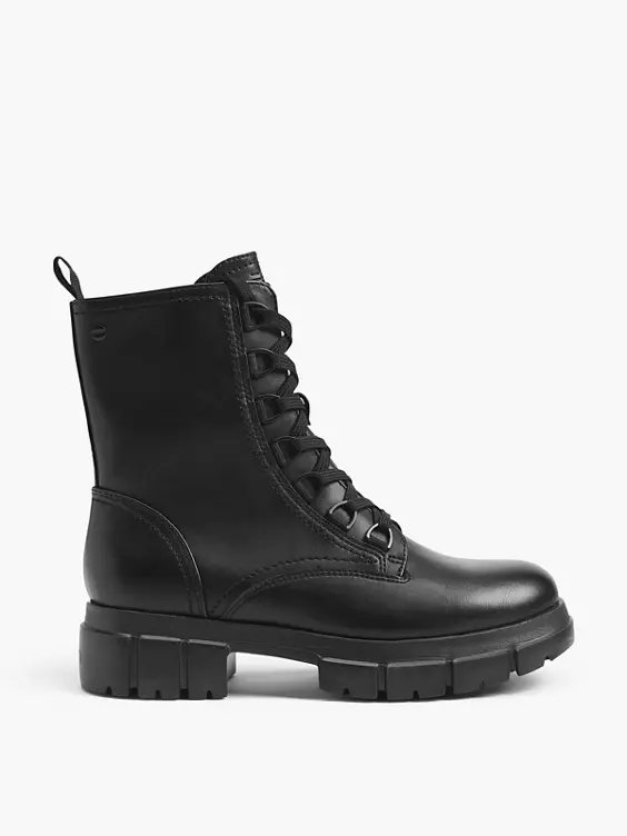 ESPRIT Schnürboots in schwarz