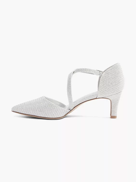 Catwalk Spangenpumps in silber