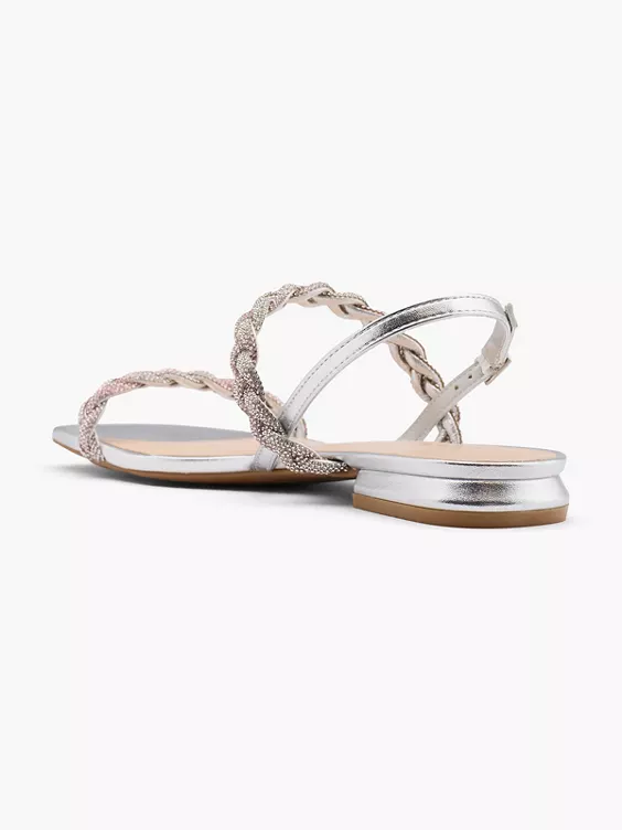 Catwalk Sandale in silber