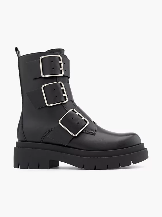 Catwalk Bikerboots in schwarz