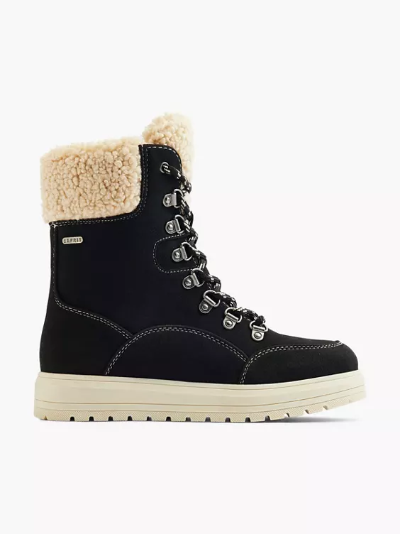 ESPRIT Schnürboots in schwarz