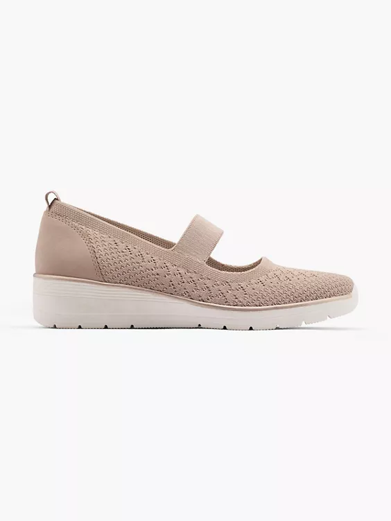 Easy Street Leder Komfort Slipper in rosa