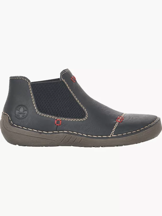 Rieker Damen Slipper in schwarz