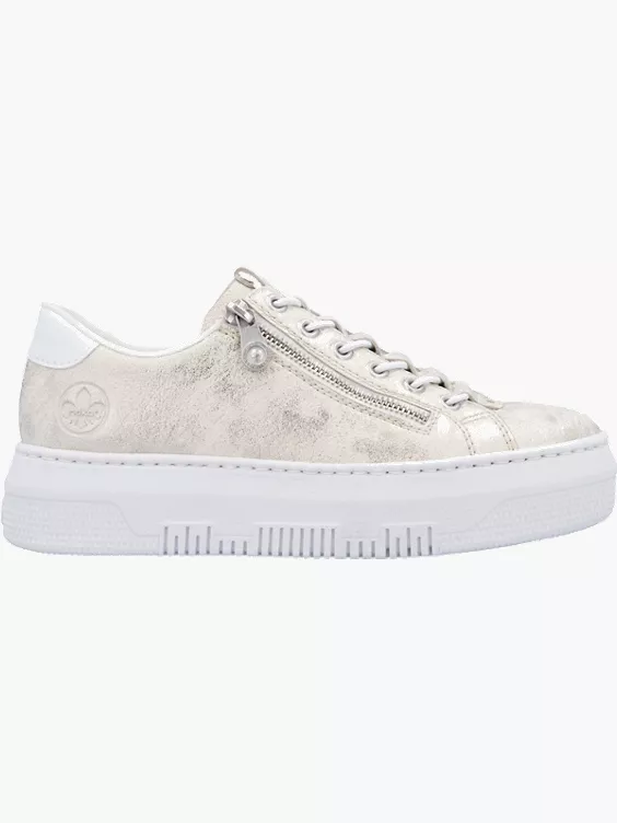 Rieker Damen Sneaker Low in metallisch