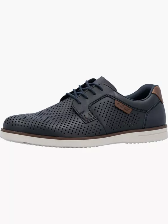 Rieker Herren Schnürschuhe in blau