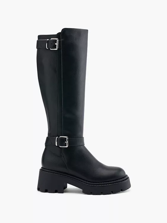 Catwalk Stiefel in schwarz