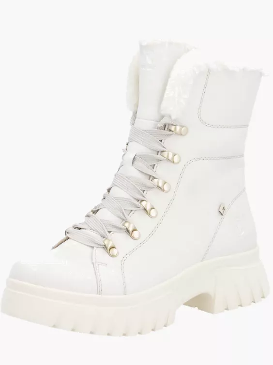 Damen Schnürstiefel in weiß