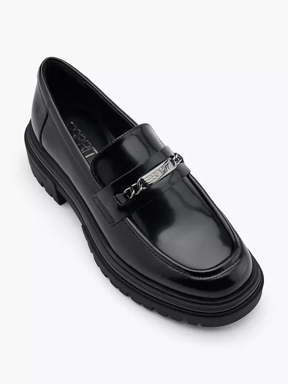 ESPRIT Chunky Loafer in schwarz