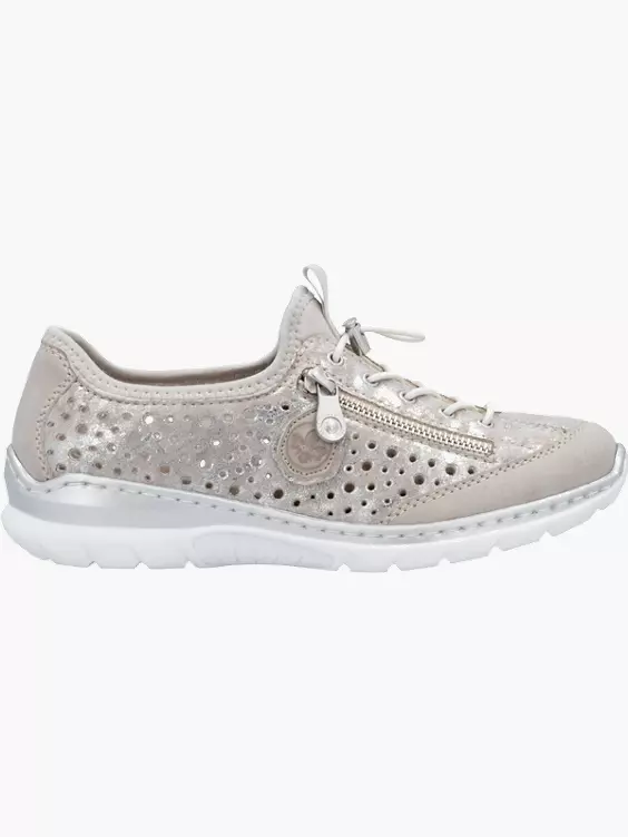 Rieker Damen Slipper in metallisch