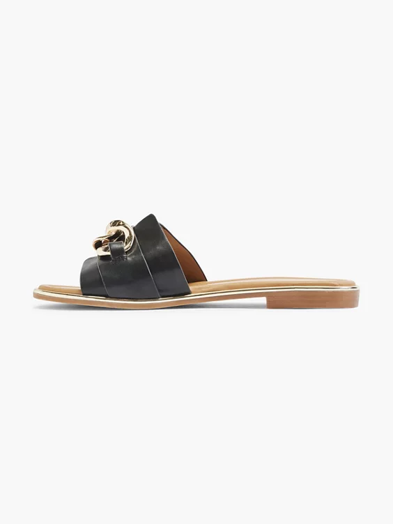 Catwalk Pantolette in schwarz