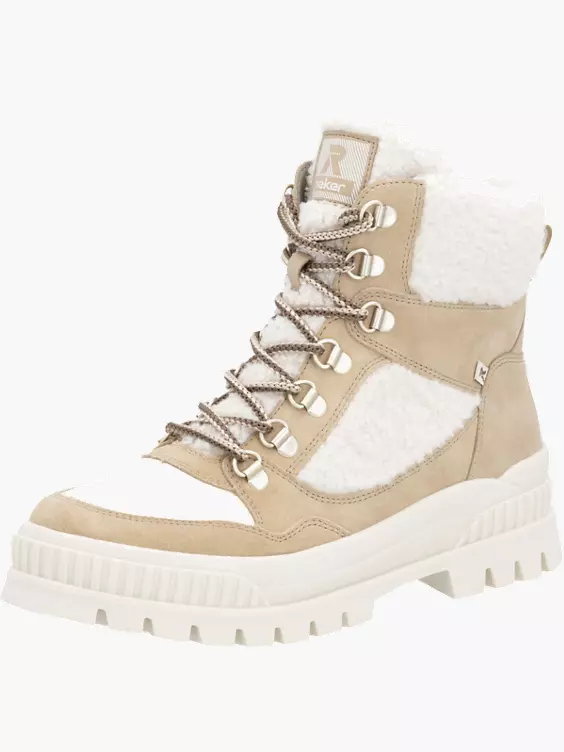 Damen Schnürstiefel in beige
