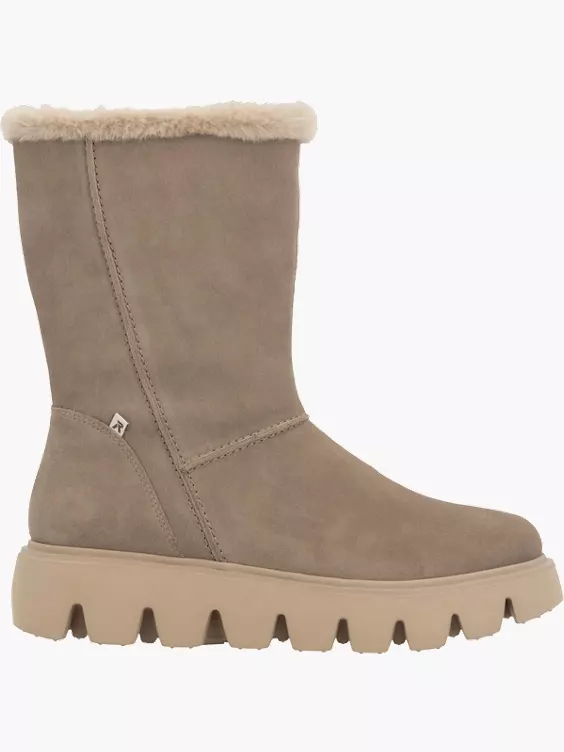 Damen Hochschaftstiefel in beige