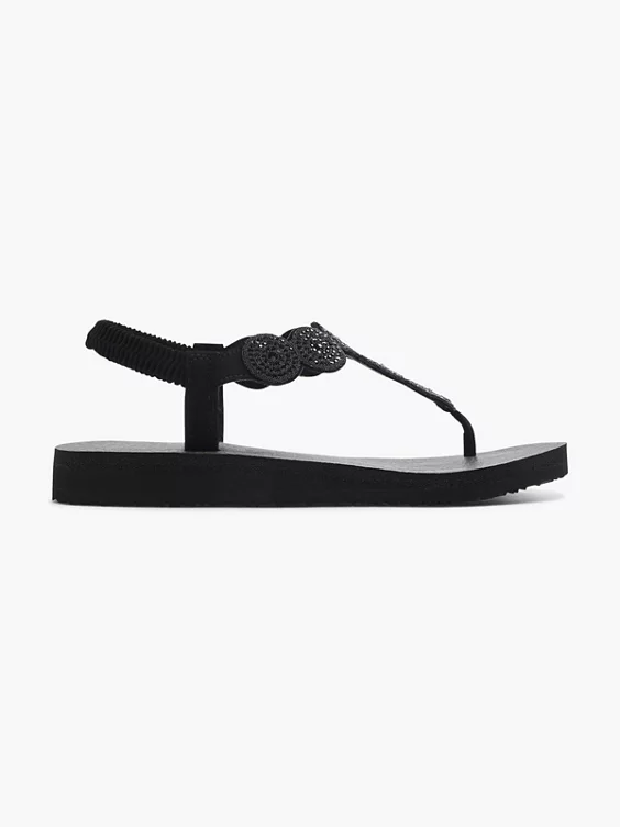 Skechers Sandale MEDITATION in schwarz