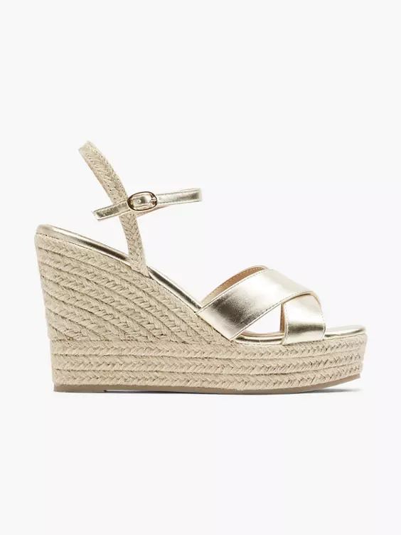 Catwalk Keilsandalette in gold