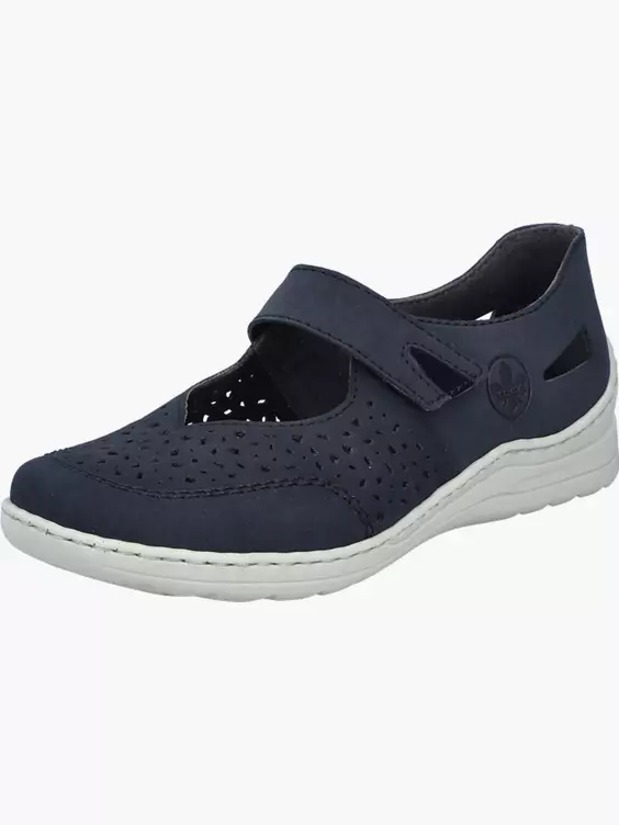 Rieker Damen Slipper in blau