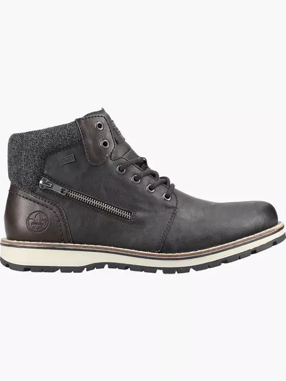 Rieker Herren Schnürstiefel in schwarz