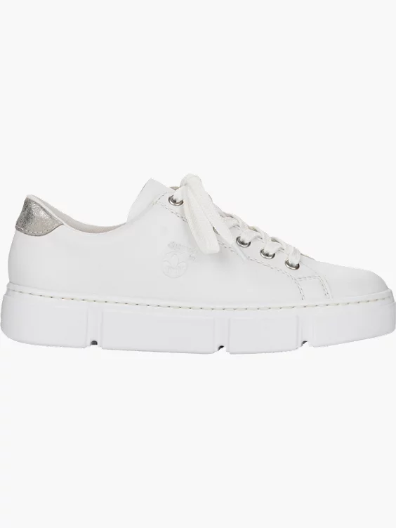 Rieker Damen Sneaker Low in weiß
