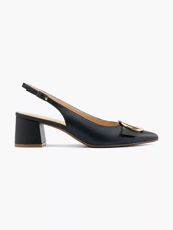 Catwalk Slingpumps in schwarz