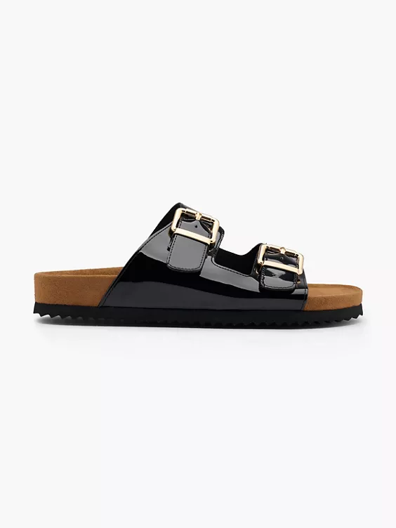 Graceland Pantolette in schwarz