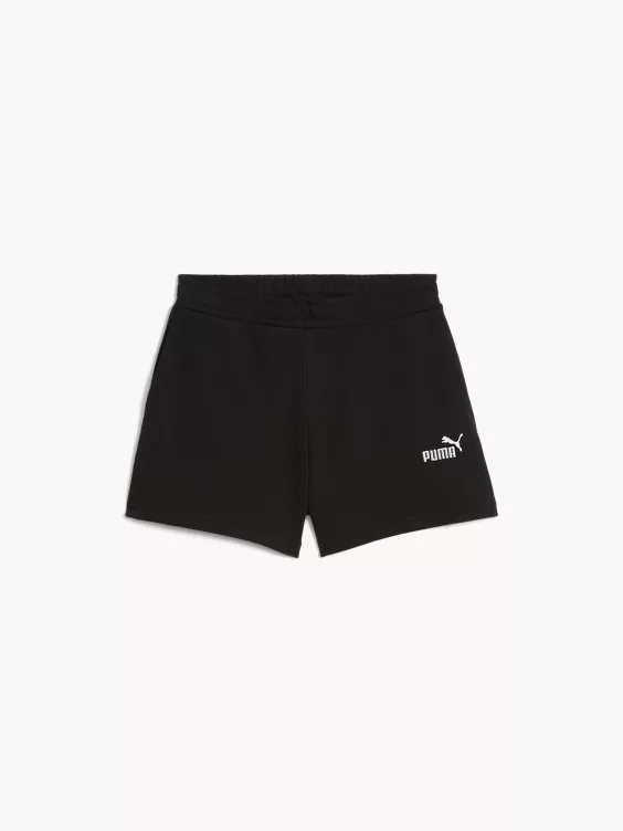 PUMA Kurze Tights in schwarz