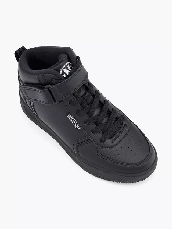 Wednesday Hoher Sneaker in schwarz
