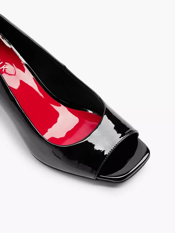 Catwalk Peeptoe in schwarz